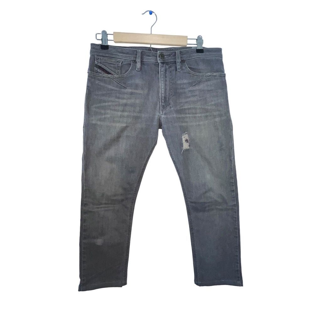 Diesel Jeans Mens 29x25 Shioner Slim‎ Skinny Gray Wash ORZ41 Stretch Made In USA